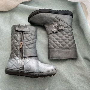 Pazitos Grey Toddler Winter Boots